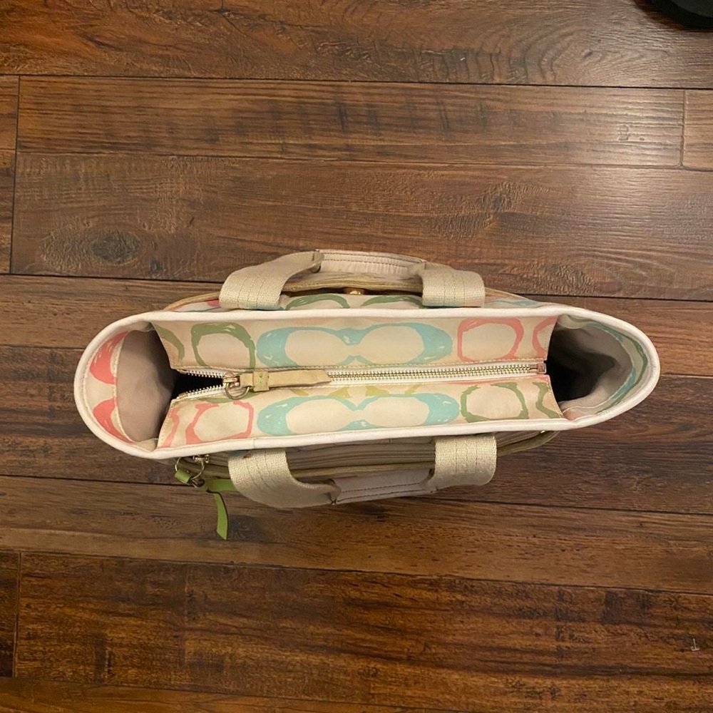 Vintage Coach Hampton Watercolor Scribble Bag - Picture 5 of 8